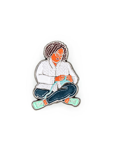 Knitting with Karida Enamel Pin
